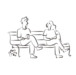 SITTING ON THE BENCH
