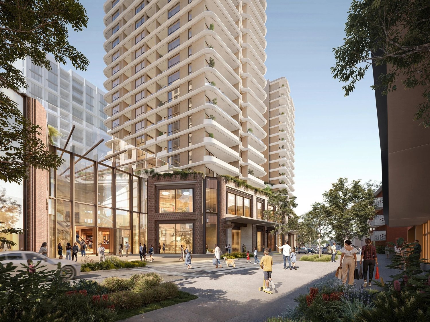 Artist impression from Evans Avenue